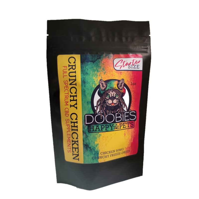 Doobie's Happy Pets limited ingredients, freeze dried CBD Pet Supplements